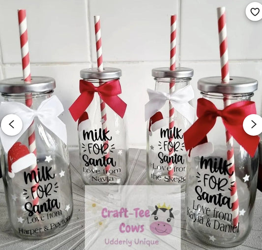 Santa's milk Bottle