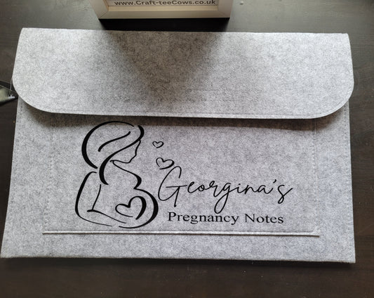 Personalised pregnancy notes folder