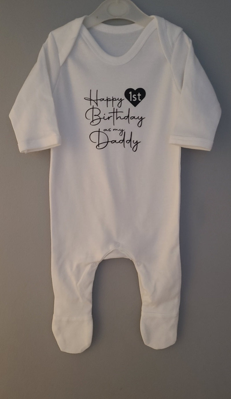 'Happy First Birthday As My..' Romper