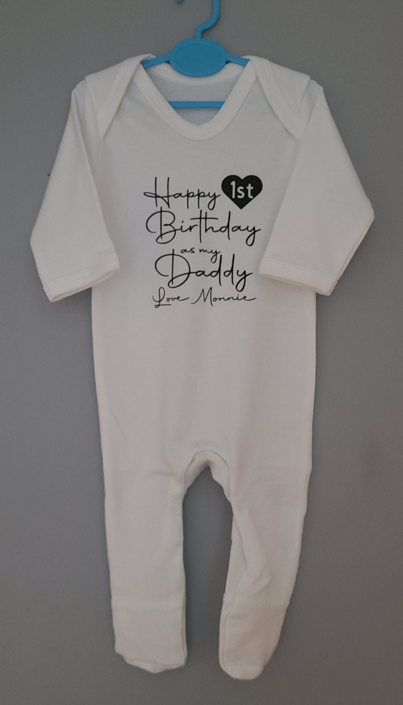 'Happy First Birthday As My..' Romper