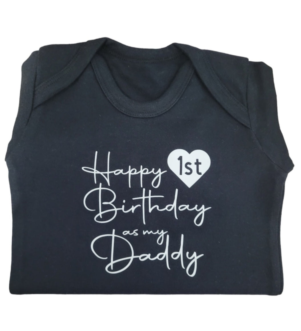 'Happy First Birthday As My..' Romper