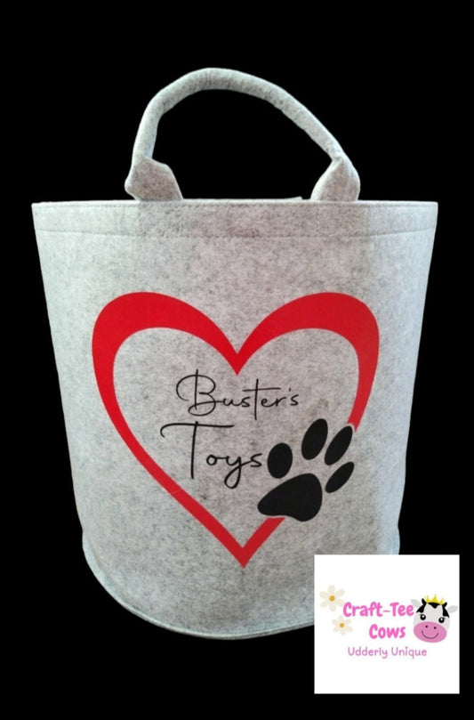 Dog toy storage trug