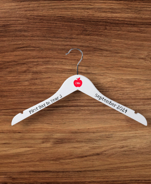 Personalised Wooden School Hangers