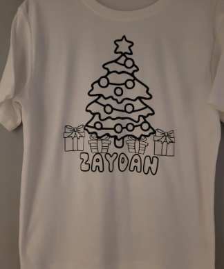 Colour your own Christmas T-shirt