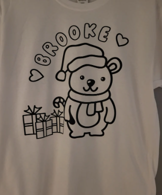 Colour your own Christmas T-shirt