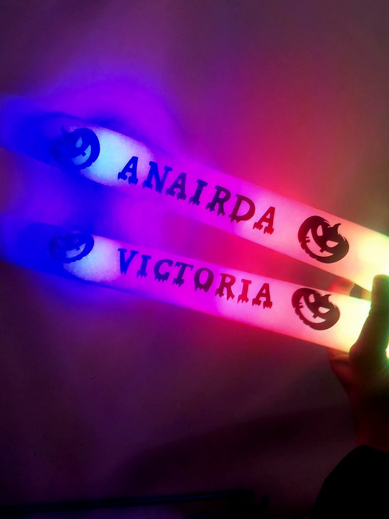 LED GLOW STICKS - HALLOWEEN - PERSONALISED