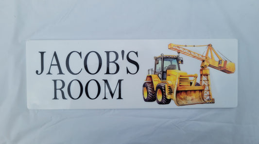 Digger Door Plaque