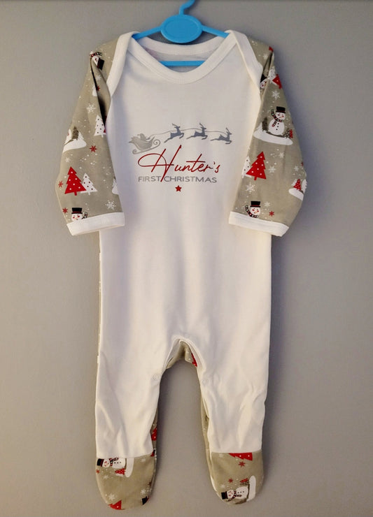 Babies First Christmas Romper